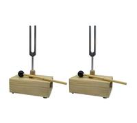 Hndhbfgrt 2X DipasóN 512HZ VibracióN con Caja Resonadora de Madera Instrumento Experimental para Terapia de Sonido, Yoga, MeditacióN