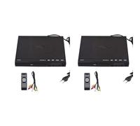Hndhbfgrt 2X DVD-225 Reproductor de DVD Doméstico Reproductor Multimedia Digital Salida AV con Control Remoto para TV Reproductor de DVD VCD Enchufe UE