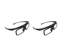 Hndhbfgrt 2X Gafas 3D con Obturador Activo DLP Link, Recargables por USB, para Cine en Casa, Proyector DLP. No Aptas para Todos los Televisores.