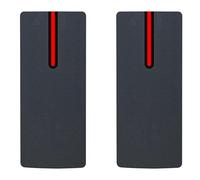 Hndhbfgrt 2X Lector de Tarjetas IC una Prueba de Agua IP68 13.56Khz Lector Esclavo de Control de Acceso de Tarjeta de Proximidad Compatible con Salida Wiegand 26/34