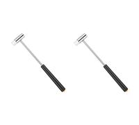 Hndhbfgrt 2X Martillo de Joyería de Doble Cabeza, Martillo de Traste, Mazo Pequeño, Mazo Artesanal Pequeño para Manualidades, Relojes, Afinación y Joyería.