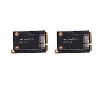 Hndhbfgrt 2X Mini Convertidor Adaptador PCI-E Express Mini Tarjeta PCI-E de 52 Pines para Broadcom BCM94360CD BCM943602CS BCM94360CS2 BCM94331CD BCM943224P