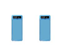 Hndhbfgrt 2X Nueva Caja de Seguridad para Teléfono con Temporizador, Pantalla LCD, Apertura en Forma de T, Casillero para Teléfono, Herramienta de Autodisciplina para Estudiantes Adultos.A