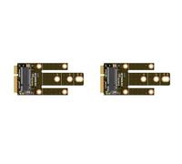 Hndhbfgrt 2X Tarjeta Adaptadora MPCIE A Key-B Ranura de Expansión MINIPCI-e A M.2 NGFF Tarjeta Adaptadora Nic Interfaz WiFi A Tarjeta Adaptadora M A