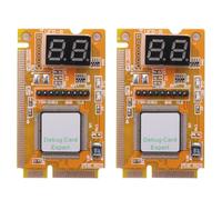 Hndhbfgrt 2X Tarjeta de Diagnostico Portatil de 2 Digitos Mini Pci/Pci -e Lpc Poste del Probador del Analizador
