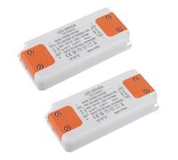 Hndhbfgrt 2X Transformador LED de 12V 15W Transformador LED de Bajo Voltaje Fuente de Alimentación del Controlador LED Sin Ruido para Lámpara LED G4 MR16 MR11 GU4 GU5.3