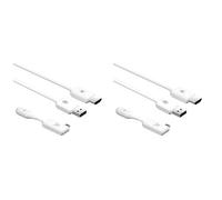 Hndhbfgrt 2X Transmisor de Video CS7 Receptor Adaptador USB Compatible con Dongle 1080P Extensor Inalámbrico Tipo C Cable de Proyección