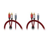 Hndhbfgrt 2X USB C una 2 Cable de Audio Tipo C Macho una 2 Macho Cable de Audio para Tablet Altavoz Amplificador TV, 1M