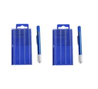 Hndhbfgrt 34Pc Juego de Brocas PequeñAs y PequeñAs Numeradas 61-80 Mini Joyero Pin Vise Chuck Vice