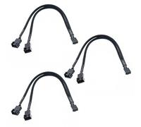 Hndhbfgrt 3X Cable de 1 Una 2 Vías Y Divisor En Y 3/ PWM Conector Macho Ventilador Computadora PC Cable de Adaptador de Extensión de Ventilador