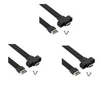 Hndhbfgrt 3X Cable de Extensión USB 3.1 Tipo E A Tipo C del Panel Frontal, Cable Adaptador Interno Gen 2 (10 Gbit/S), con 2 Tornillos (50 cm)