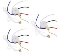 Hndhbfgrt 3X Kit Interruptor Ventilador Techo, 3 Velocidades, 4 Cables, Interruptor Ventilador, Interruptor Control Velocidad Con Cremallera,Interruptor Cable Tracción ZE-208S Dorada