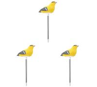Hndhbfgrt 3X Medidor de Humedad del Suelo Alarma de Riego Planta de Probador de Agua Sensor de Higrómetro Kit de Herramientas de Jardinería (Amarillo)