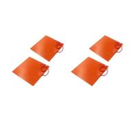 Hndhbfgrt 4 Almohadillas TéRmicas de Goma de Silicona, 12 V 30 W, Alfombrillas para Hornear, Manta EléCtrica, Alfombrilla Flexible, 200 ℃ MáX. (100 X 100 Mm)