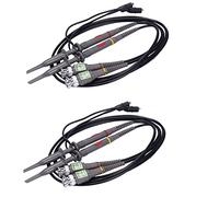 Hndhbfgrt 4 Paquete P6100 100 MHz Sonda de Osciloscopio 10: 1 Y 1: 1 Conmutable para