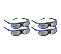 Hndhbfgrt 4 Uds Gafas con Obturador Activo DLP-Link Gafas 3D Recargables por USB para Proyectores DLP Link para Proyecto W1070 W700
