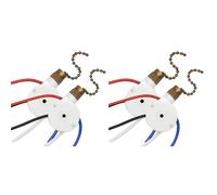 Hndhbfgrt 4 Uds Interruptor de Luces de Ventilador Techo ZingEar ZE-208S E89885 3 Velocidades 4 Cables Interruptor Ventilador Cadena Tracción, Interruptor de Luces de Ventilador, Bronce