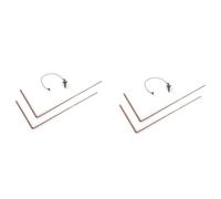 Hndhbfgrt 4 Varillas de Cobre para Radiestesia, Varillas de AdivinacióN Espiritual, Varillas de Cobre Flexibles, Varillas de EspíRitu para Radiestesia con Colgante de PéNdulo