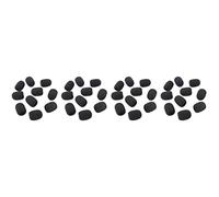 Hndhbfgrt 400 Uds Micrófono Auriculares Parrilla Parabrisas Esponja Espuma Cubierta de Micrófono Negro 30 mm x 8 mm