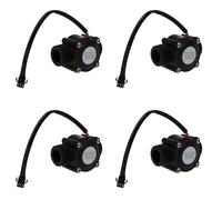 Hndhbfgrt 4X 1-60L / Min DC 5-24V Sensor de Flujo de Agua de Efecto Hall Contador Metro FS300A