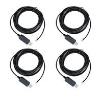 Hndhbfgrt 4X Adaptador USB A Rj11 Rj12 6P4C Cable de Control en Serie Cable EQMOD para ConexióN de PC de Montaje - para Cable de Control Manual, 1.8M