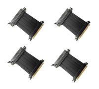 Hndhbfgrt 4X Cable de ExtensióN de Tarjeta GráFica PCI-e 4.0 16X de Velocidad, Placa Adaptadora, Puerto de ExpansióN, Cable de 180 Grados y 10CM