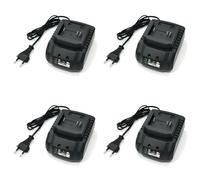 Hndhbfgrt 4X Cargador para Batería de Litio 18V 21V Aplicar A Taladro Inalámbrico Amoladora Angular Soplador Eléctrico Herramientas Eléctricas Enchufe de la Ue
