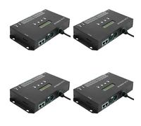 Hndhbfgrt 4X Controlador de Píxeles LED WiFi Artnet una SPI Compatible para Software Sincronización LAN Tarjeta SD Consola DMX512 (H807SA) Enchufe Europeo