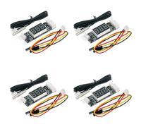 Hndhbfgrt 4X Controlador Velocidad del Ventilador, Regulador Temperatura, Regulador Velocidad del Ventilador, Módulo Pantalla Digital, Fuente Alimentación, 12 V CC, 3 A, 4 Cables, PWM