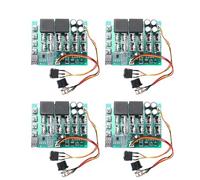Hndhbfgrt 4X DC 10-55V 12V 24V 36V 48V 55V 100A Controlador de Velocidad del Motor PWM HHO RC Interruptor de Control Inverso con Pantalla LED