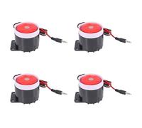 Hndhbfgrt 4X Mini Sirena con Cable para de Alarma de Seguridad de Casa Sirena de Bocina 120DB 12V