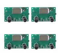 Hndhbfgrt 4X Módulo Receptor de Radio FM 87-108MHz Tablero Receptor Estéreo de Modulación de Frecuencia con Pantalla Digital LCD 3-5V PLL