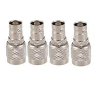 Hndhbfgrt 4X TNC Enchufe Macho A BNC Conector Jack Hembra M/F Conector Coaxial Cable Adaptador