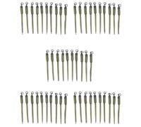 Hndhbfgrt 50 Piezas Carpa Pesca Conector Giratorio PVA Tubo Bolsas VáStagos Bolsa SóLida VáStagos Plomo Insertar Terminal Final Aparejos de Pesca Pasto