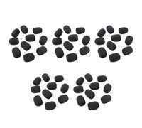 Hndhbfgrt 500 Uds Micrófono Auriculares Parrilla Parabrisas Esponja Espuma Cubierta de Micrófono Negro 30 mm x 8 mm