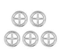 Hndhbfgrt 5X Anillo Redondo para Quemador de Hoguera de 6 Pulgadas para Gas Natural y Propano Quemador de Hoguera para Interior y Exterior