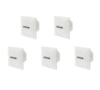 Hndhbfgrt 5X HM-1 Temporizador Contador Cuadrado Digital 0-99999.99 Calibre 0.3W AC220-240V / 50Hz AC Contador de Horas Contador de Horas