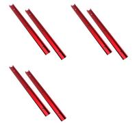 Hndhbfgrt 6 Piezas de Aluminio de 400 mm de Perfil de Doble Corte, Riel en T Universal de 3/4 con Orificios de Montaje Preperforados, Riel Tipo T 30
