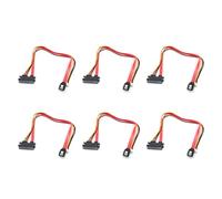 Hndhbfgrt 6X Cable Integrado de Fuente de AlimentacióN de Datos de Disco Duro PequeñO Hembra y SATA 3,0 Macho una SATA 22 Pines (7 + 15 Pines) Cable de AlimentacióN de Datos