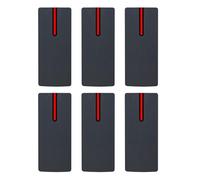 Hndhbfgrt 6X Lector de Tarjetas IC una Prueba de Agua IP68 13.56Khz Lector Esclavo de Control de Acceso de Tarjeta de Proximidad Compatible con Salida Wiegand 26/34