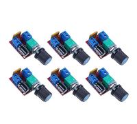 Hndhbfgrt 6X Mini Motor DC Controlador de Velocidad PWm 3V 6V 12V 24V 35VDC 90W 5A Interruptor de Control de Velocidad del Motor DC Atenuador LED