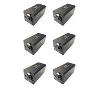 Hndhbfgrt 6X Reducción de Ruido del Aislador de Audio, Elimina el Ruido Actual, Caja de Conexión una DI, Aislador de Audio del Mezclador XLR 6.5, MAI-130 Mono