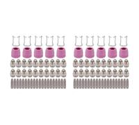 Hndhbfgrt AG60-55 WSD-60 Cortador de Plasma Boquillas de Punta de Soplete de Corte Kit de Consumibles Accesorios de Cortador de Plasma 100PK