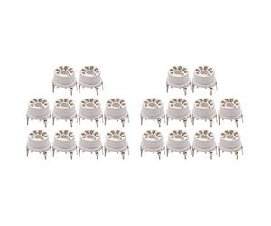 Hndhbfgrt Base de VáLvula de Enchufe Tubo de Vacío de Plástico de 7 Pines para B&W 6J1 6Z4 6X4 12AE6 6AT6 6BK6 12AV6 6AQ6 6J5 Hifi Audio AMP 20 Piezas