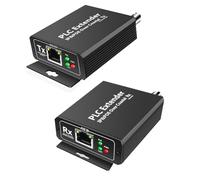 Hndhbfgrt CONVERTIDOR POE&IP Sobre COAXIAL Extensor POE Sobre Coaxial Transmisión de Energía y Datos A Través de Cable Coaxial RG59 Sin Adaptador de Corriente