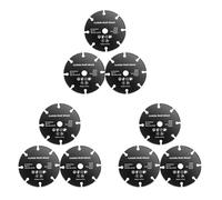 Hndhbfgrt Disco de Corte de 76 mm y 3 Pulgadas Muela Abrasiva de Resina Circular Hoja de Disco de Corte para Pulido de Acero para Amoladora Angular 9 Piezas