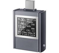 Hndhbfgrt PD3.1 Medidor de Voltaje, Amperímetro y Potencia de CC con Pantalla Digital para Dispositivos Tipo C de 4,5 A 50 V y de 0 A 12 A