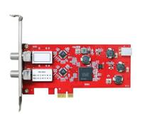 Hndhbfgrt TBS6902 Tarjeta PCIe Dual DVB-S2 2X LNB QPSK BPSK Tarjeta de Captura de Vídeo para Transmisión de TV Ver y Grabar TV Satelital FTA CH