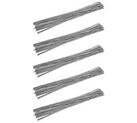 Hndhbfgrt Varillas de soldadura universales, 250 Uds., cobre, aluminio, hierro, acero inoxidable, varilla de soldadura con núcleo, electrodo de alambre de soldadura, 33cm x 1,6mm