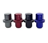 HNDRBD 20 tuercas y tornillos for ruedas de grado 12,9 for Land Rover Toyota, M12 x 1,5 M14, aleación aluminio forjado 7075(Blu,M12x1.5-Hex 19mm)